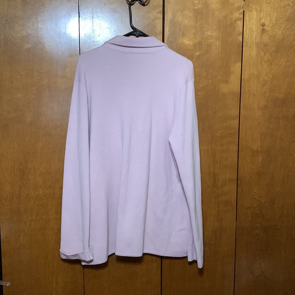 🆕 CHAPS- Pink Knit Blazer (XXL) NWT! - Picture 3 of 10